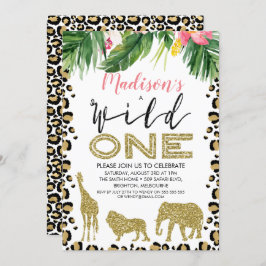 Convite de Aniversário para a Pele de Leopard