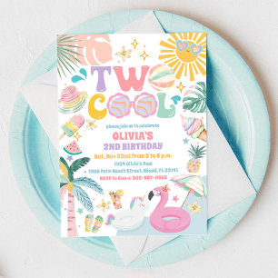 Convite de Aniversário para a Piscina dos Dois Res