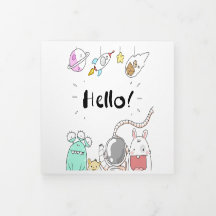 Convite de Aniversário para Aventura Espacial - Ca