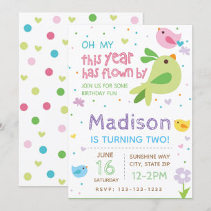 Convite de Aniversário para Aves