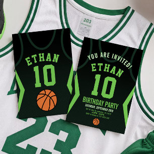 Convite de Aniversário para Basquete