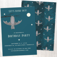 Convite de Aniversário para Bat Bat de Vampiro Bon