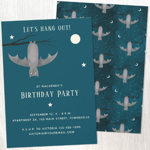 Convite de Aniversário para Bat Bat de Vampiro Bon