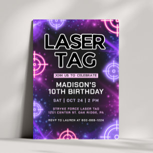 Convite de aniversário para brilho da etiqueta las