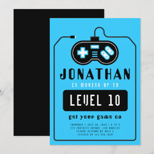 Convite de Aniversário para Caminhão de Jogos de V