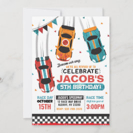 Convite de Aniversário para Carros Correntes de Me