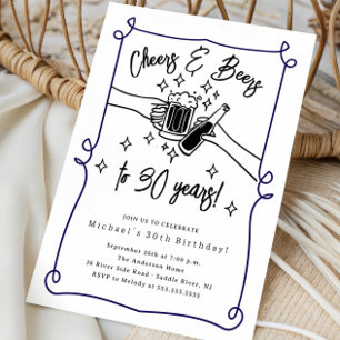 Convite de Aniversário para Cheers & Beers