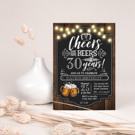 Convite de Aniversário para Cheers e Beers