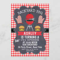 Convite de aniversário para CHURRASCOS infantis
