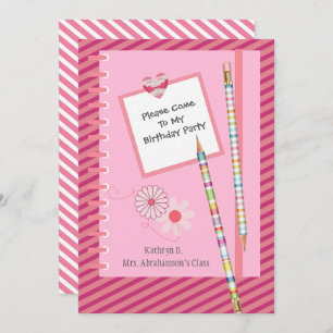 Convite de Aniversário para Colega de Aula e Bonit