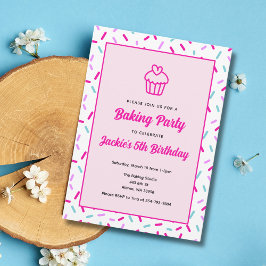 Convite de aniversário para Cozinhar para crianças