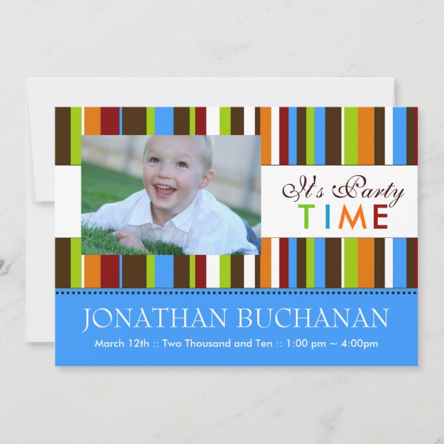 Convite de aniversário para crianças (Frente)