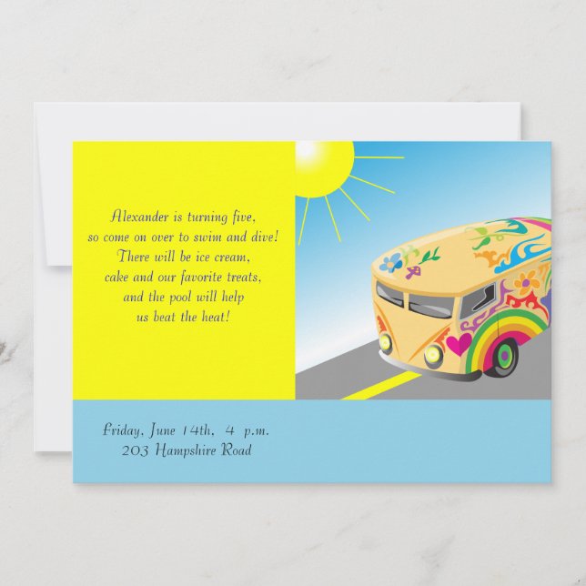 Convite de aniversário para crianças (Frente)