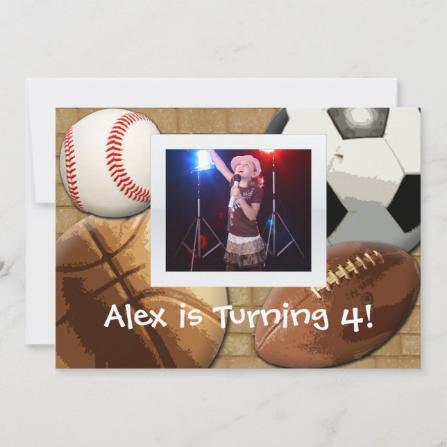 Convite de Aniversário para Crianças (Frente)