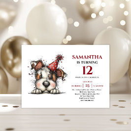 Convite de aniversário para crianças com festa de