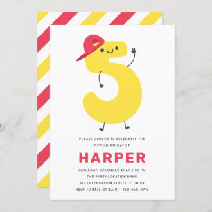 Convite de Aniversário para Crianças Cortinas Mode