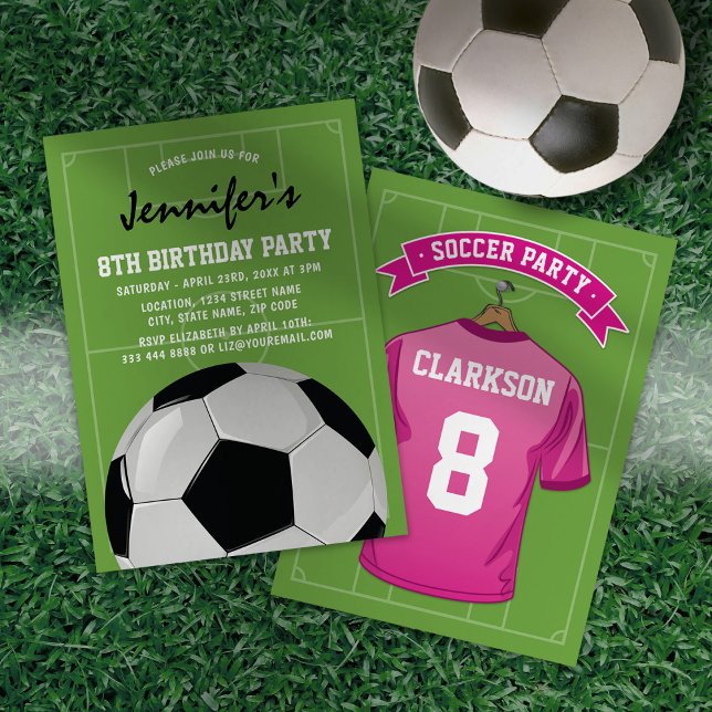 Convite de Aniversário para Crianças de Futebol Ro (Criador carregado)