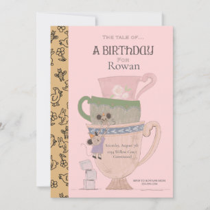 Convite de aniversário para crianças de Storybook