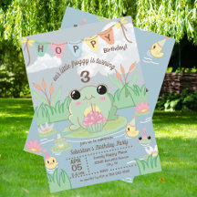 Convite de Aniversário para Crianças Hoppy Birthda