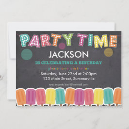 Convite de Aniversário para Crianças - Horário de 