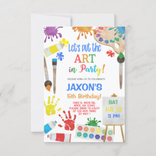 Convite de aniversário para desenhar meninos.
