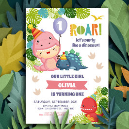 Convite de Aniversário para Dinossauro