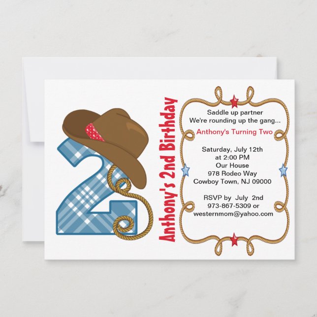 Convite de Aniversário para Dois Meninos Grandes O (Frente)