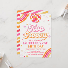 Convite de Aniversário para Duas Festas de Groovy