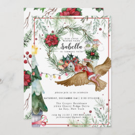 Convite de Aniversário para Fada de inverno