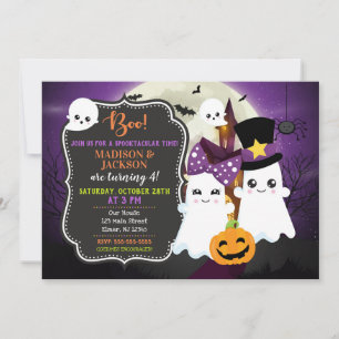 Convite de Aniversário para Fantasmas
