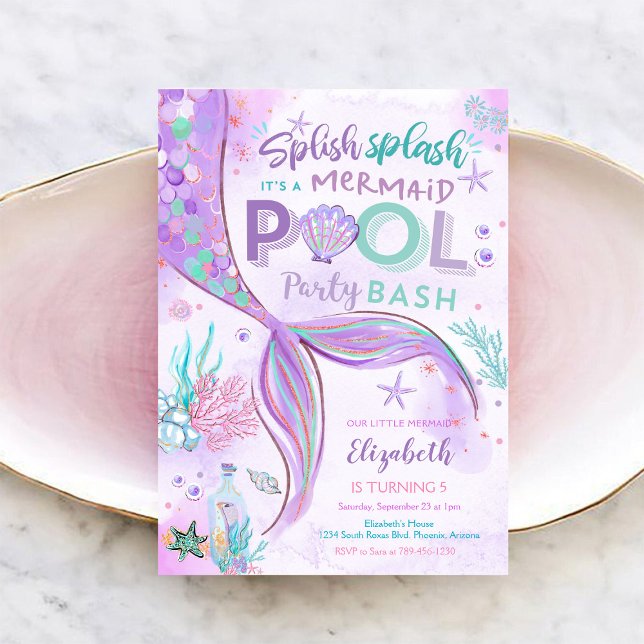 Convite de Aniversário para Festa da Piscina da Se (Criador carregado)