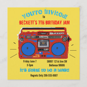 Convite de aniversário para Festa de Dança Persona