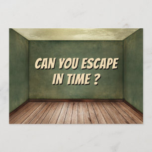 Convite de Aniversário para Festa de Escape Room d