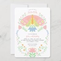 Convite de Aniversário para Festa de Jardim Boho B