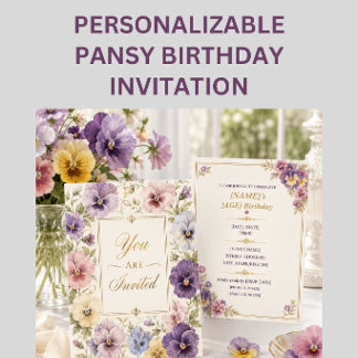 Convite de Aniversário para Festa de Jardim Elegan