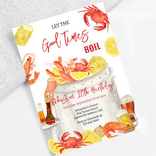 Convite de Aniversário para Festa de Mariscos Cozi