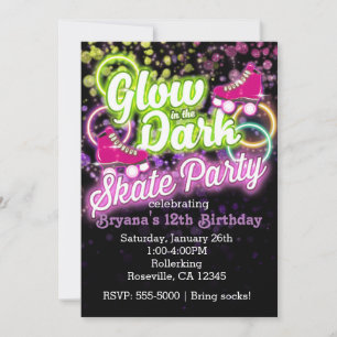 Convite de Aniversário para FESTA DE PATINS com LU