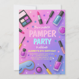 Convite de Aniversário para Festa de Spa para Meni