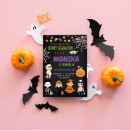 Convite de aniversário para festas de fantasias de