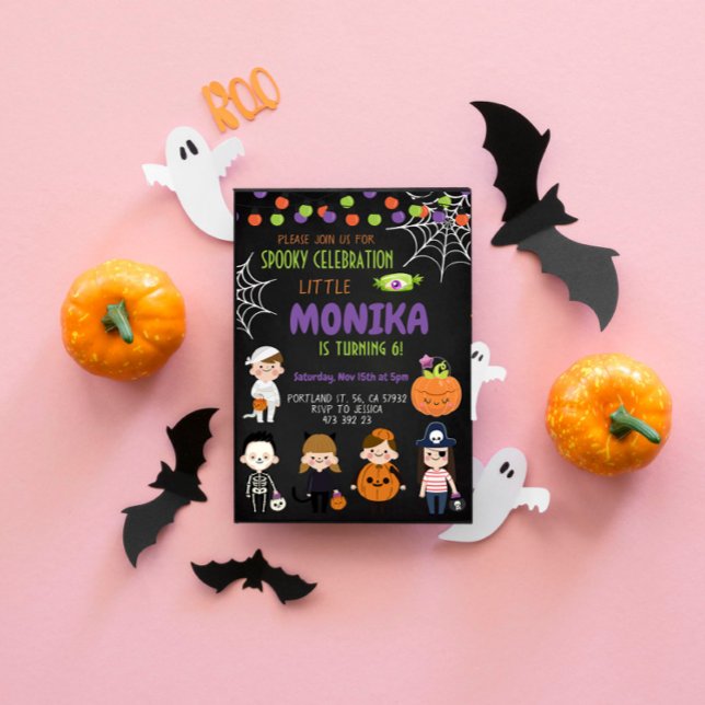 Convite de aniversário para festas de fantasias de (Criador carregado)