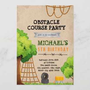 Convite de aniversário para festas fora do curso