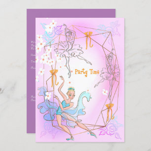 Convite de aniversário para filha de 5 anos