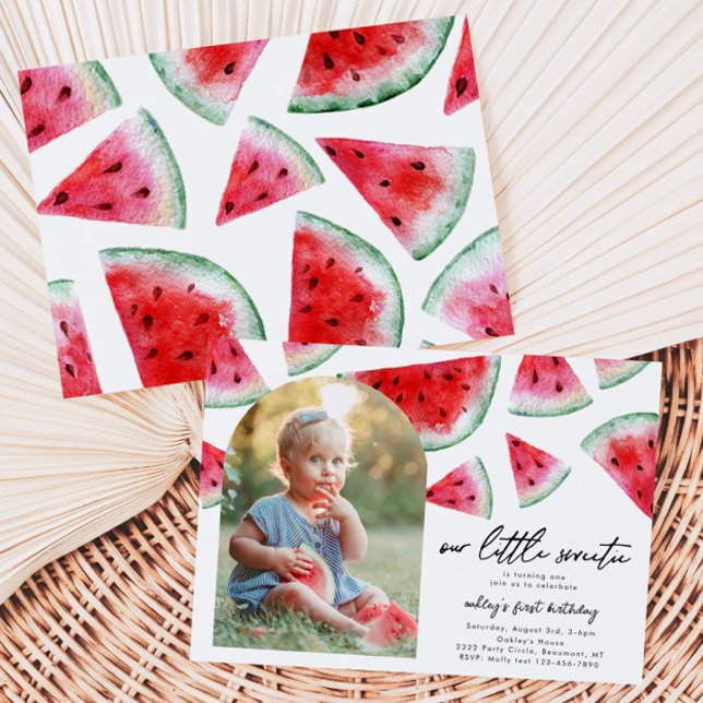 Convite de Aniversário para Foto de Docinho Pequen (Criador carregado)