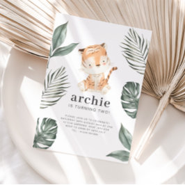 Convite de Aniversário para Foto do Tiger