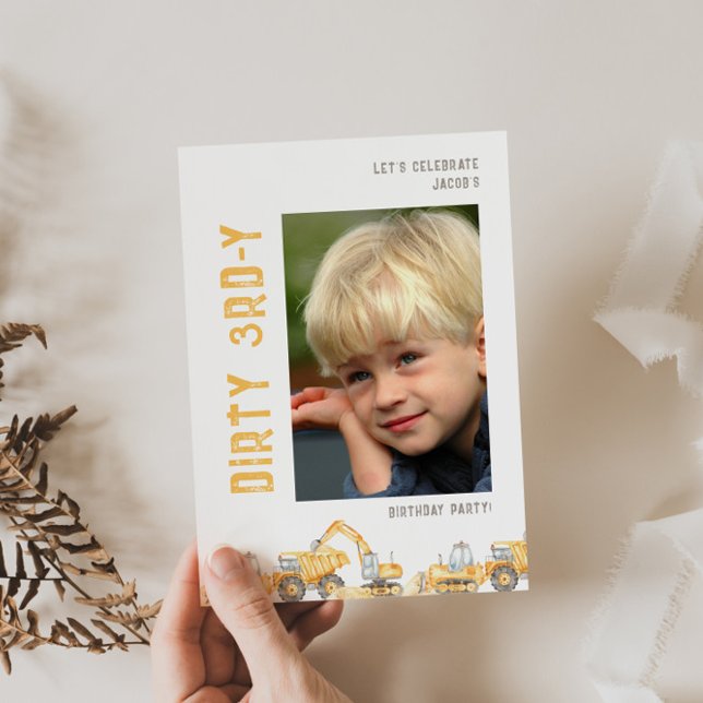 Convite de Aniversário para Foto Suja 3º-Y (Criador carregado)