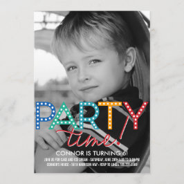 Convite de Aniversário para Fotografia de Festa