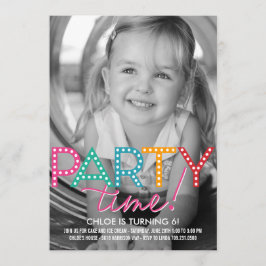 Convite de Aniversário para Fotografia de Festa