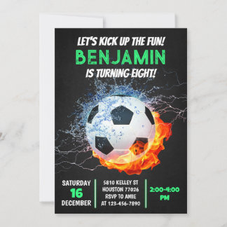 Convite de aniversário para futebol, Festa de fute