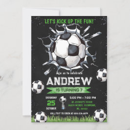 Convite de Aniversário para Futebol Pessoal