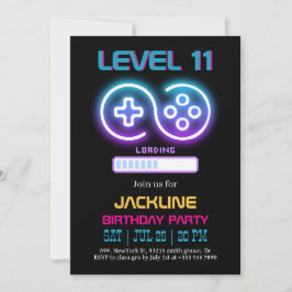 Convite de Aniversário para Gamer